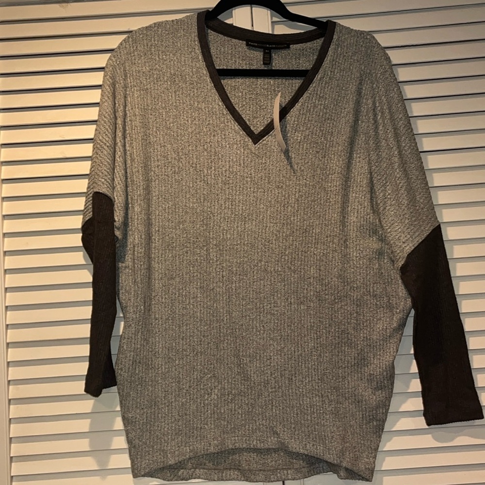 White House Black Market‎ gray sweater XS NEW WITH TAGS